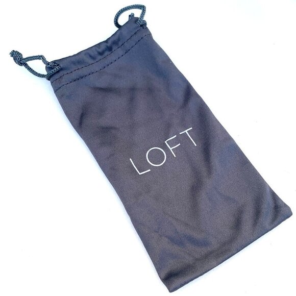 Loft Glasses/Sunglasses Soft Charcoal Grey Drawstring Pouch - Picture 1 of 2